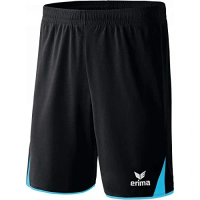 Image de Erima Mixte Enfant Short Classic 5 C, Noir/Curacao, FR XS Taille Fabricant 152 EU