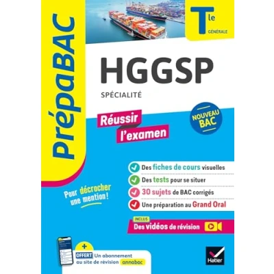 Image de HGGSP Tle générale (spécialité) Prépabac Réussir l&#039;examen Bac 2024: nouveau programme de Terminale Livre d’occasion Correct