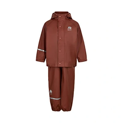 Image de Celavi Basic Rainwear Set Solid PU Blouson de Pluie, Écaille Tortue, 90 Mixte Enfant