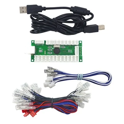 Image de SJJX Zero Delay USB Encoder LED Joystick Kit Arcade DIY Controller for PC Retropie Raspberry Pi MAME