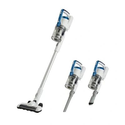 Image de Amazon Basics Aspirateur sans fil 2 en 1 avec moteur BLDC 350W 0.7L Blanc et Bleu