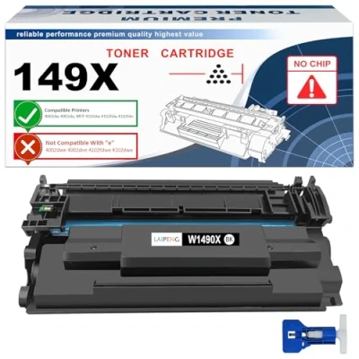 Image de Compatible 149X W1490X (149A W1490A) Toner Cartouche 9500 Pages pour HP Laserjet Pro 4002dw 4002dn MFP 4102dw 4102fdw 4102fdn Imprimante [sans Puce, avec Outils]