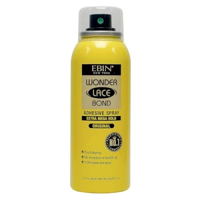 Image de EBIN NEW YORK Wonder Lace Bond Spray adhésif original Extra Mega Hold 80 ml Utilisation quotidienne, séchage rapide, sans résidus, accumulation, tenue puissante, toute la journée,