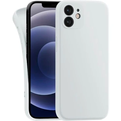 Image de MyGadget Coque Compatible avec Apple iPhone 12 Mini Case TPU Souple &amp; Soft Cover Protection Extra Fine Légère Étui Coloré Anti Choc et Rayures Blanc