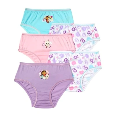 Image de Gabby&#039;s Dollhouse Culottes pour filles, lot multiple de 3 à 8 ans, Multicolore, 7 Years
