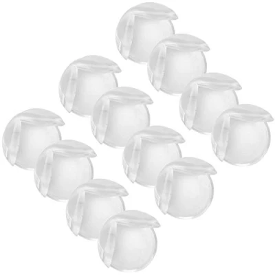 Image de com four® 12x Protection d&#039;angle, des Bords pour Table, Chaise, étagère de Pare Chocs sécurité Enfants en Silicone, bébés (12 pièces Rondes)
