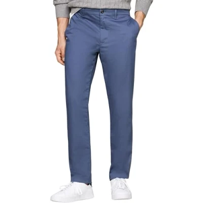 Image de Tommy Hilfiger Men Chino Denton Printed Structure MW0MW35637 Blue (Aegean Sea) 33W / 34L
