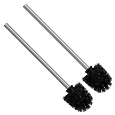 Image de Nirox Jeu de 2 Brosses Toilettes Brosse à chiotes 8 cm diamètre Balai Nettoyage pour WC avec Manche en Acier Inoxydable Balayette au Design élégant et Classe