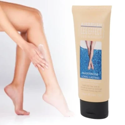 Image de Jambes Aérographe 118 Ml, Lotion de Maquillage pour les Jambes, Fond Teint le Corps, Imperméable, Longue Durée, Couverture Complète, Cosmétique Léger Corps des (1#)