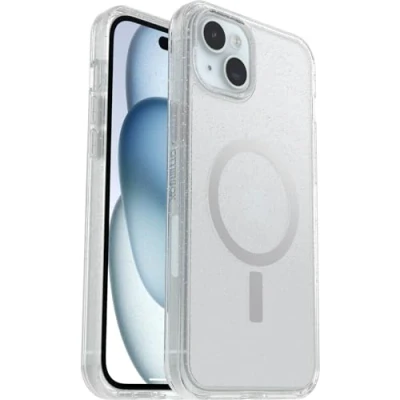 Image de OtterBox Symmetry Series pour MagSafe iPhone 15 Plus, Stardust (Clear Glitter) Apple Plus Neuf