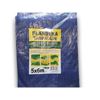 Image de Tarpaulin Tapis de sol 5 x 6 m avec anneaux métalliques pour protéger du soleil, hamac, tente, portable, imperméable, toit voiture, léger, randonnée, camping