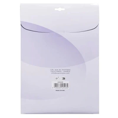 Image de Exacompta Réf. 42543E Paquet de 25 plats translucides en PVC 20/100ème cristal lisse pour couvertures transparentes permet relier et présenter des dossiers au format A4