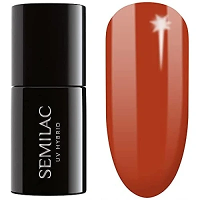 Image de Semilac Vernis à ongles gels semi permanents UV 402 Spicy Pumpkin 7ml