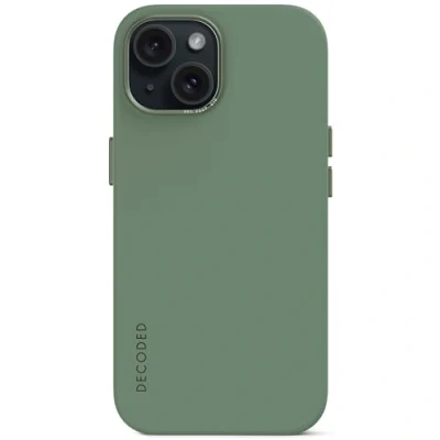 Image de Decoded AntiMicrobial Silicone Backcover iPhone 15 Plus Sage Leaf coque de protection pour téléphones portables 17 cm (6.7 ) Housse Vert Apple Neuf