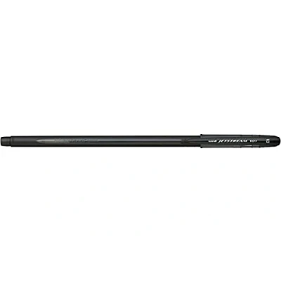 Image de UNI BALL Lot de 12 Rollers encre gel Jetstream 101 SX101/10 pointe moyenne 1mm noir