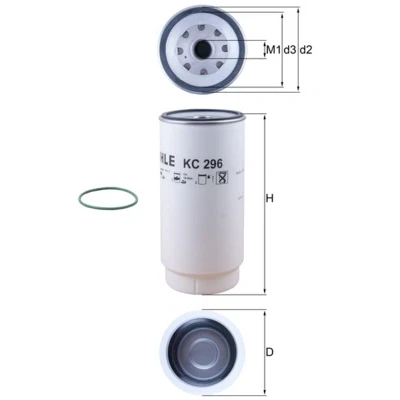 Image de MAHLE ORIGINAL KC 296D Filtre à Carburant vissé DAF: XF, CF 85