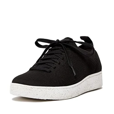 Image de Fitflop Femme Rally E01 Baskets Multi Tricot, Noir, 37.5 EU