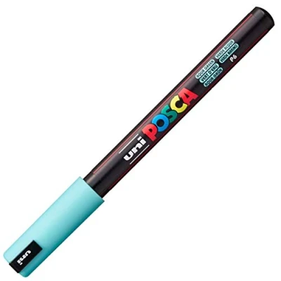 Image de Uni ball Marqueur Posca 181767 Pointe extra fine 0,7 mm Vert aqua