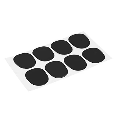 Image de Bnineteenteam Patch pour embouchures de Saxophone Clarinette ténor Alto (0.3/0.5/0.8mm, 2 Couleurs Formes)(0.3mm Ovale Noir) Accessoire Performance