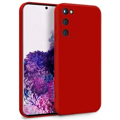 Image de MyGadget Coque pour Samsung Galaxy S20 FE Case TPU Souple &amp; Soft avec Doublure Microfibre Cover Protection Extra Fine Légère Rouge