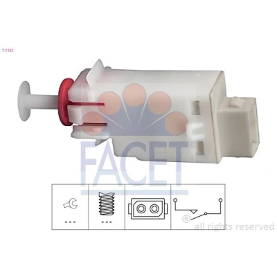 Image de FACET 7.1123 Commande, embrayage (GRA) Made in Italy OE Equivalent OPEL: Astra G Cabriolet, Corsa C 3/5 portes, Zafira A