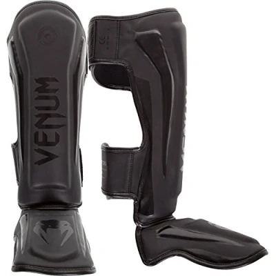 Image de Venum Elite Protège tibia Noir Matte/Noir Taille L