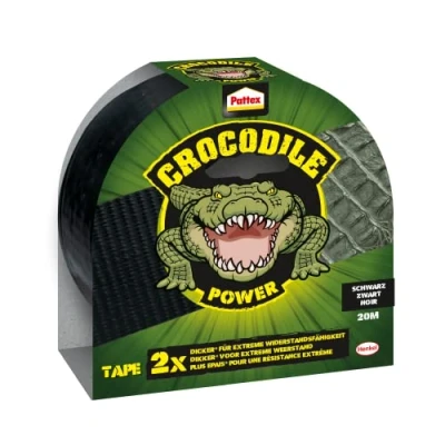 Image de Pattex Crocodile PCTB2 Power Ruban adhésif Noir