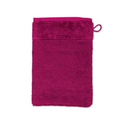 Image de MÖVE Bamboo Luxe Gant de Toilette 15 x 20 cm, Fabriqué en Allemagne, 60% coton / 40% viscose pulpe bambou, Beery (Rouge)