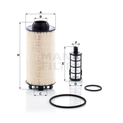 Image de Filtre à carburant MANN FILTER PU 8010 2 x