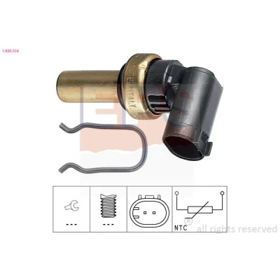 Image de EPS 1.830.324 Sonde De Température Liquide Refroidissement Made in Italy OE Equivalent OPEL: Corsa D 3/5 portes, Zafira B, Astra H portes