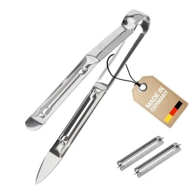 Image de Westmark Éplucheur d&#039;Asperges avec 2 Lames de Rechange, Monopol Edition, Asparago Due, Acier inoxydable, 607233E6