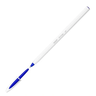 Image de BIC Cristal Up Stylos Bille Pointe Moyenne (1,2 mm) Bleu, Boîte de 20