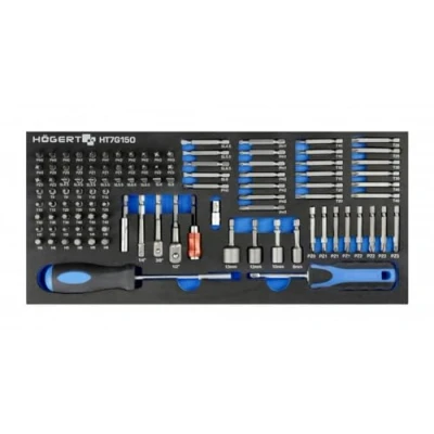 Image de Hogert Technik HT7G150 Kit, caisse / encastrement tournevis (bits) 107