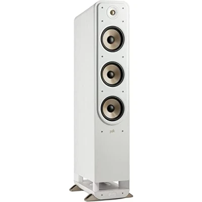 Image de Polk Audio Signature Elite ES60 Enceinte Colonne Hi FI Haute résolution pour Le Home cinéma, certifiée Res, Compatible avec Dolby Atmos et DTS:X (pièce), Blanche SIGS60ELWT