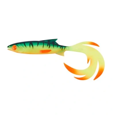 Image de Balzer Shirasu Reptile Shad poisson en caoutchouc pour pêche au brochet, sandre et à la perche, leurre 7 cm Fireshark