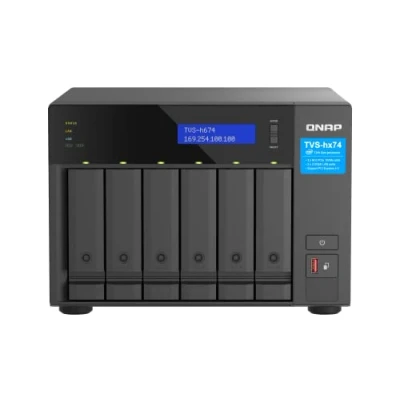 Image de QNAP TVS h674 NAS Tower Intel® Core™ i3 12100 16 Go DDR4 QuTS hero Noir Neuf