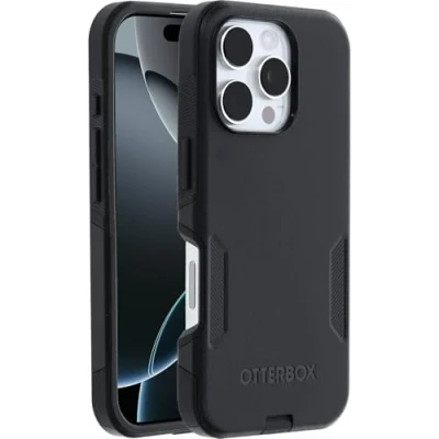Image de OtterBox Coque Commuter Series MagSafe pour iPhone 16 Pro Max, Antichoc, Anti Chute, Protection, supporte 3X Plus de Chutes Que la Norme Militaire, Noir