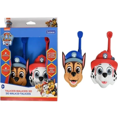 Image de Lexibook Chase, Marcus, Talkies Walkies 3D Pat’ Patrouille, Portée 500m, 2 canaux de Communication, Clip Ceinture, TW18PA