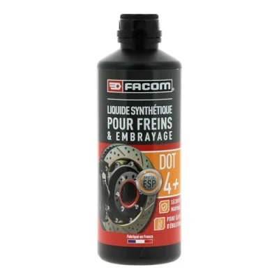 Image de FACOM 006202 Liquide de Freins Dot 4+ SAE J1704 et ISO 4925 Faible Viscosité &amp; Haute Performance 500 ML