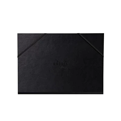 Image de RHODIA TOUCH 116193C Pochette à dessin 32 x 45 cm 3 rabats fermeture par élastique simili cuir italien Carton