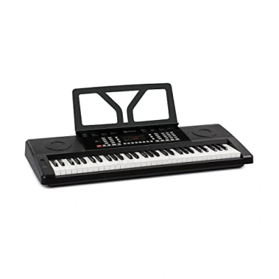 Image de Schubert Etude 61 MK II Clavier numérique Clavier, touches, Fonction apprentissage/enregistrement 50 morceaux de démonstration, 300 sons/rythmes, Fonctionnement secteur/piles, noir