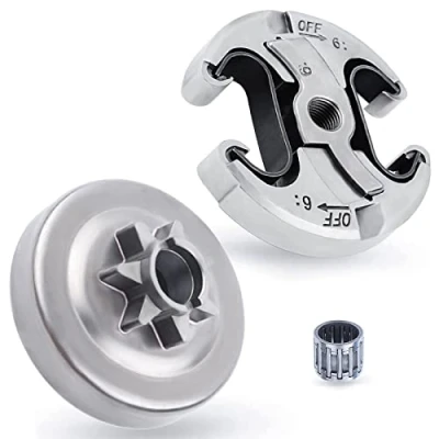 Image de Pignon et Embrayage pour Husqvarna 455 460 Rancher, ADEFOL 7 Dents .325&#039;&#039; avec Roulement Kit Tambour d&#039;embrayage Pièces Tronçonneuse Accessoire