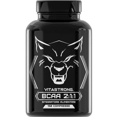 Image de Acides aminés Ramifiés BCAA 2.1.1 Vitastrong L leucine, isoleucine, valine 100% purs avec vitamine B6 Complément Pré et Post Workout