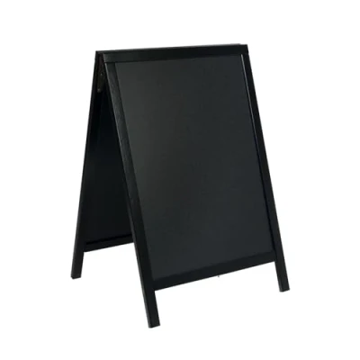 Image de Securit Tableau à craie chevalet Finition laquée Noir 55 x 85 cm (Import Royaume Uni)