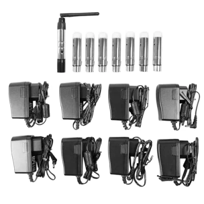 Image de DOPBENT Émetteur DMX512 sans fil avec 8 récepteurs 2,4 G DMX, pour contrôle de la lumière, signal DMX fil, effets lumière