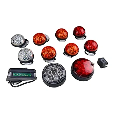 Image de Defender Deluxe Kit d&#039;éclairage LED couleur clignotant, feu stop, de position, plaque d&#039;immatriculation, antibrouillard, recul coloré