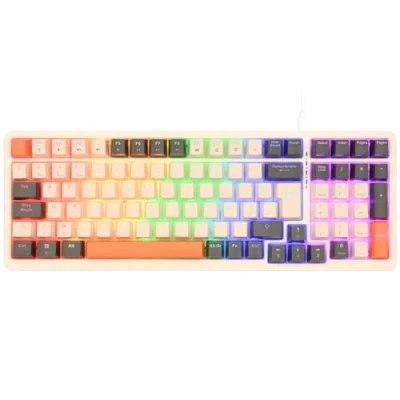 Image de Clavier Mécanique Rii Sans Fil 3 Modes de Connexion Rétroéclairé Interrupteurs Rouges