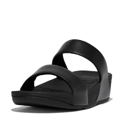 Image de Fitflop Femme Lulu Slide Leather Schiebe Sandalen, Schwarz, 41 EU
