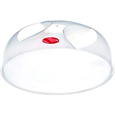 Image de Space Home Cloches Alimentaires Couvercle pour Micro Ondes avec Valve Cloche le Onde Universelle/Couvercle Alimentaire, Prévention Eclaboussures, Odeur, Cuisson Uniforme 24 cm