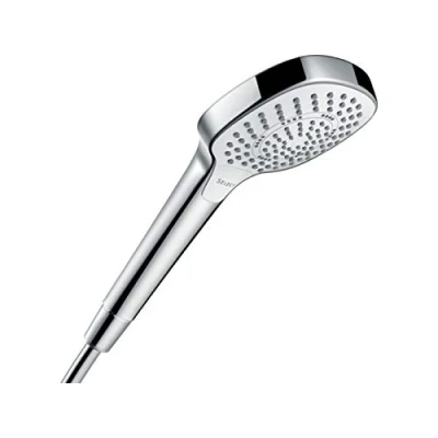 Image de hansgrohe Croma Select E Pommeau de Douche économie d&#039;eau, Douchette à main Multi EcoSmart 9l/min, blanc/chromé, 26811400